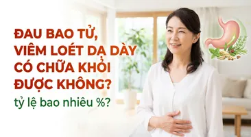 Đau bao tử, viêm loét dạ dày có chữa khỏi được không? tỷ lệ bao nhiêu %?
