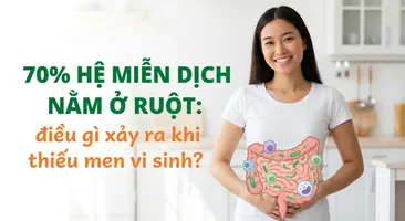 70% hệ miễn dịch nằm ở ruột: điều gì xảy ra khi thiếu men vi sinh?