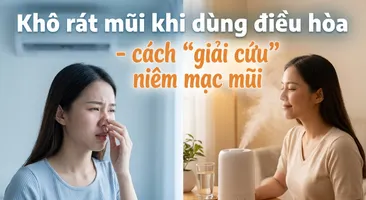 Khô rát mũi khi dùng điều hòa - cách "giải cứu" niêm mạc mũi