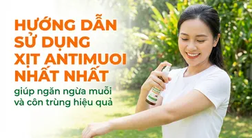 Hướng dẫn sử dụng Xịt Antimuoi Nhất Nhất giúp ngăn ngừa muỗi và côn trùng hiệu quả
