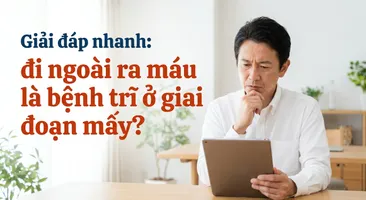 Giải đáp nhanh: đi ngoài ra máu là bệnh trĩ ở giai đoạn mấy?