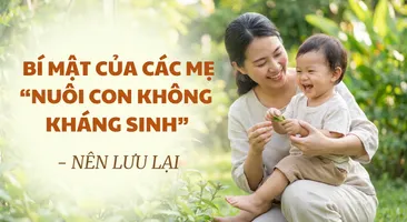 Bí mật của các mẹ "nuôi con không kháng sinh" - nên lưu lại