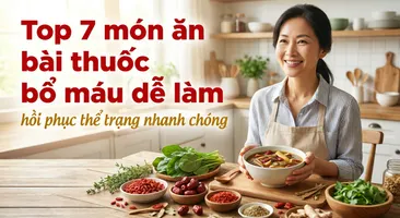 Top 7 món ăn bài thuốc bổ máu dễ làm: hồi phục thể trạng nhanh chóng
