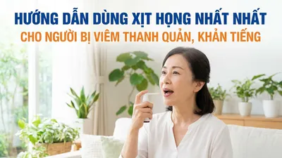 Hướng dẫn dùng xịt họng nhất nhất cho người bị viêm thanh quản, khản tiếng