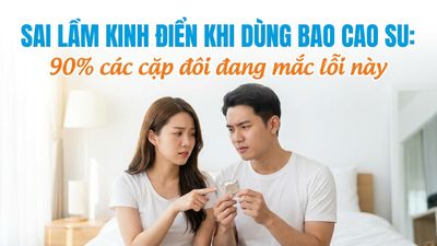Sai lầm kinh điển khi dùng bao cao su: 90% các cặp đôi đang mắc lỗi này