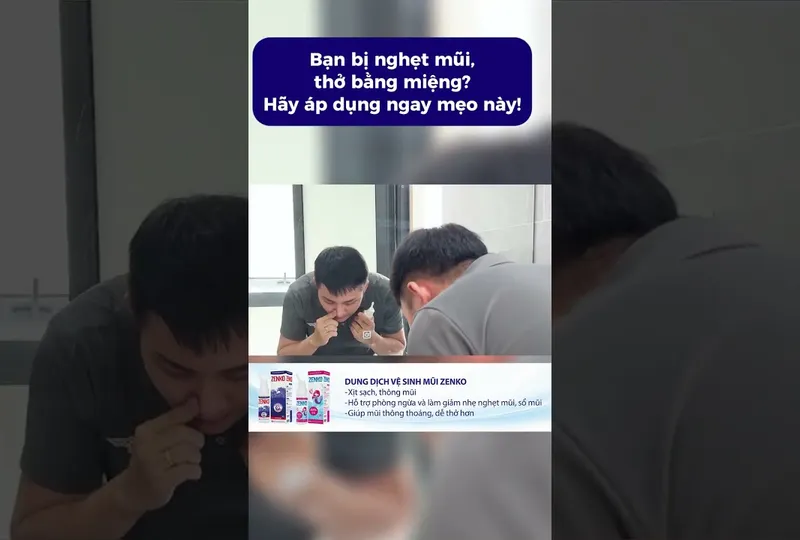 Bạn bị nghẹt mũi, thở bằng miệng? Hãy áp dụng ngay mẹo này!