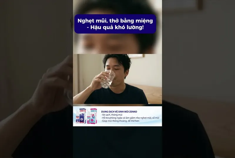 Nghẹt mũi, thở bằng miệng – hậu quả khó lường!