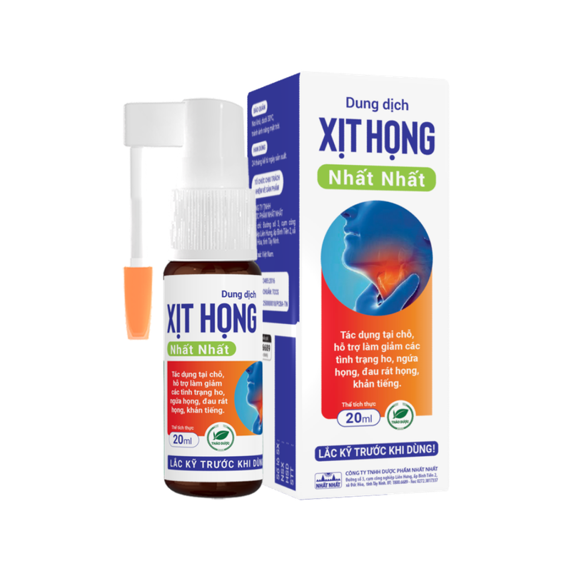 Dung dịch Xịt Họng Nhất Nhất