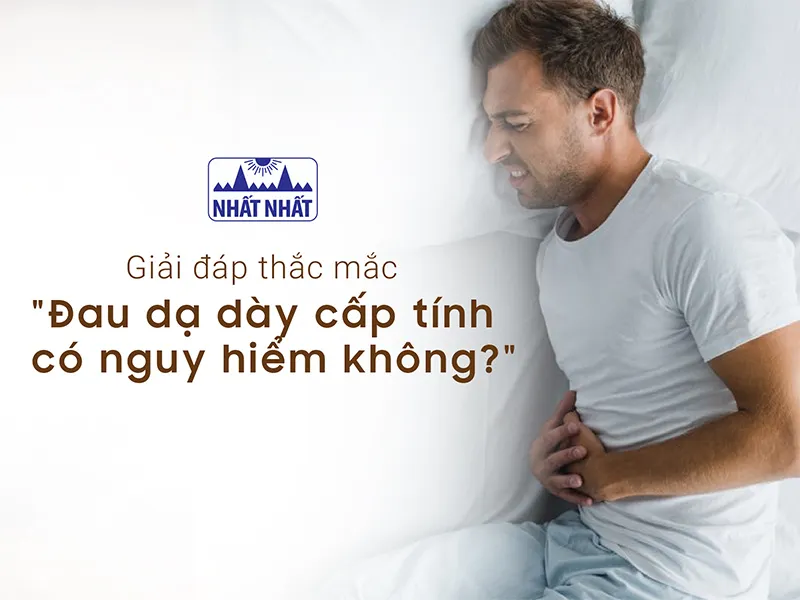 đau dạ dày cấp tính