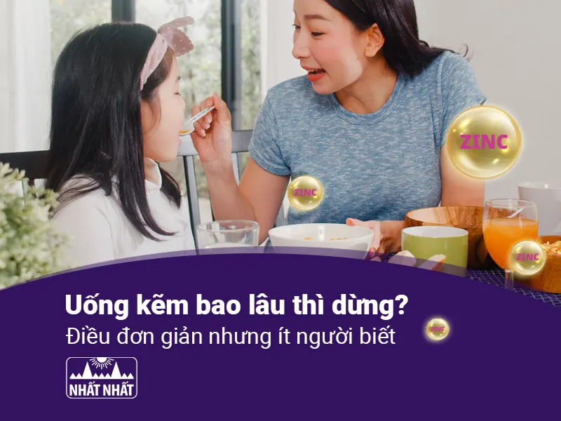 uống kẽm bao lâu thì dừng